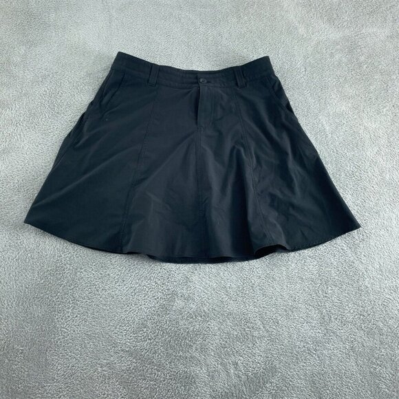 Eddie Bauer Womens Black Skort Size 6 Polyester Spandex Blend 5305 - Picture 1 of 9